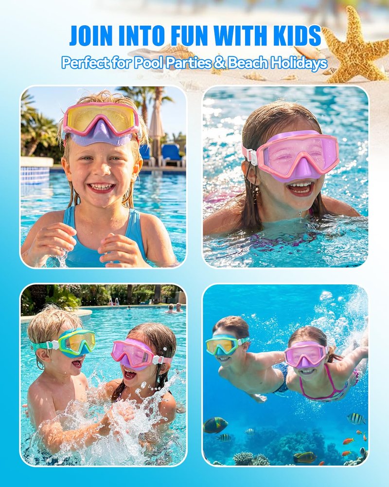 Aegend Swim Goggles for Adults Kids - 220°Wide View Anti-Fog Goggles with Mesh Bag for Indoor Outdoor Pool Beach Swimmming