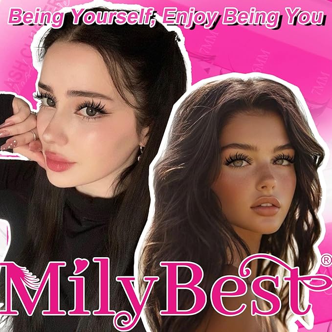 MilyBest Bottom Lash Clusters with Spikes 13-21mm Lash Spikes and 6-7mm Bottom Lashes Wispy Cluster Eyelash Extensions Spiky Lashes Clusters D Curl Eyelash Clusters Manga DIY Individual Eyelashes