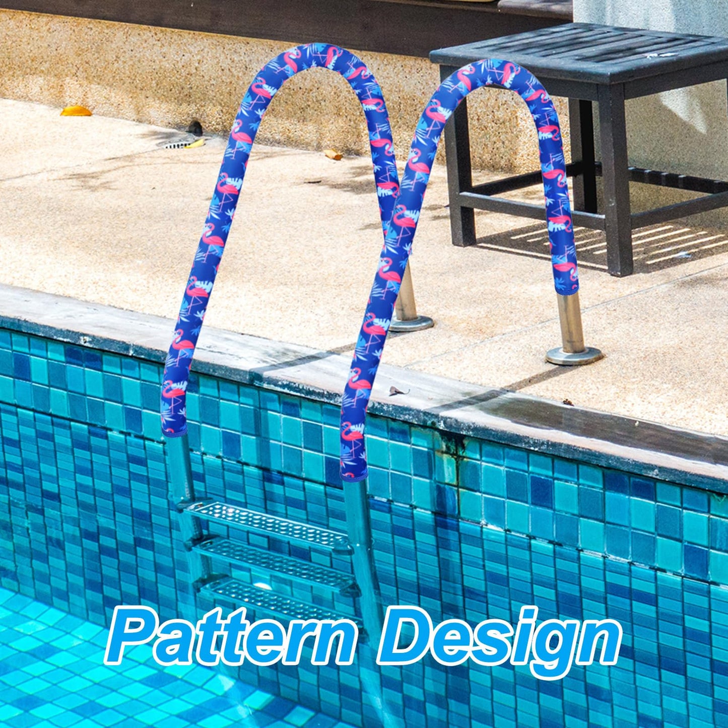 Junkin Pool Handrail Cover Swimming Pool Hand Rail Cover Slip Resistant Railing Blue Rail Grip for Swimming Hand Railing(6 ft)