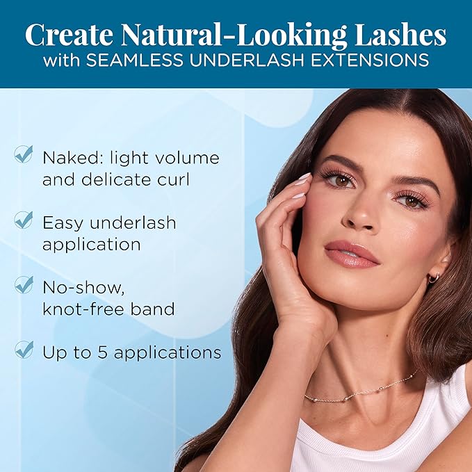 Ardell Seamless Naked Underlash Extensions - Refill Pack, Natural Lash Clusters - DIY, Natural Eyelash Clusters, Individual Lashes, 1 Pack