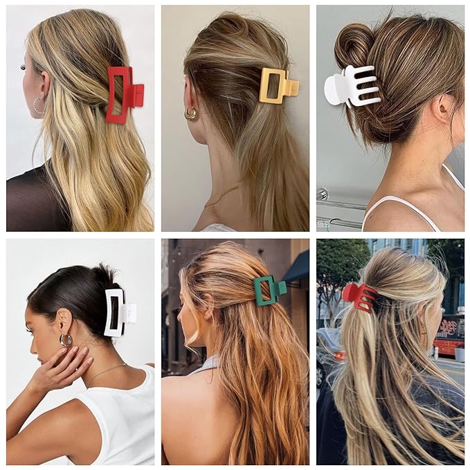 3 Styles Hair Clips for Women Small Medium Big Claw Clips for Thin Thick Hair 12 Pcs Hair Claw Clips Hair Clips Combination Hair Accessories for Women (Christmas)