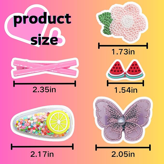 84PCS Hair Accessories for Girls Little Girl Hair Clips Barrettes for Baby Toddler Teens Women Kids Cute Candy Colorful Flower Gift for 4-12 Ages (Toddler Hair Accessories)
