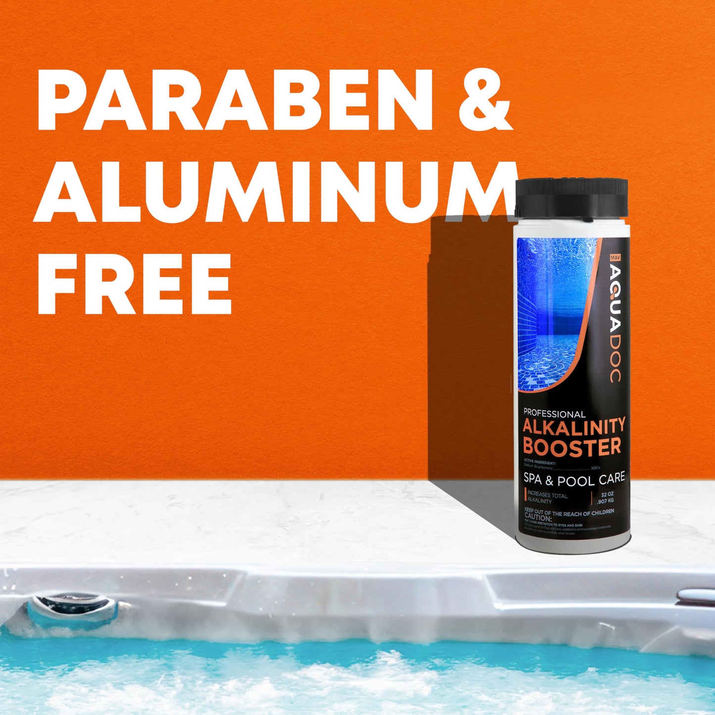 AquaDoc Total Alkalinity Increaser for Hot Tub - Alkalinity Booster for Spas & Fresh Water pH Balance