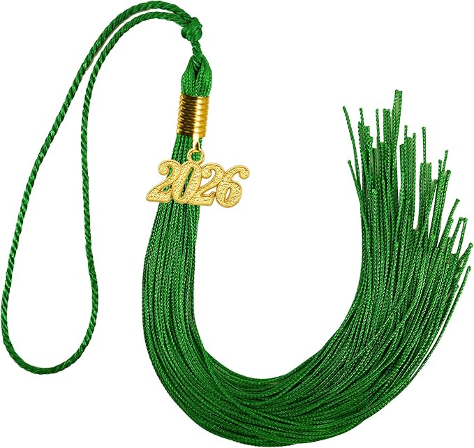 GraduationMall Single&Multiple Color Graduation Tassel with 2026 Year Charm 9"