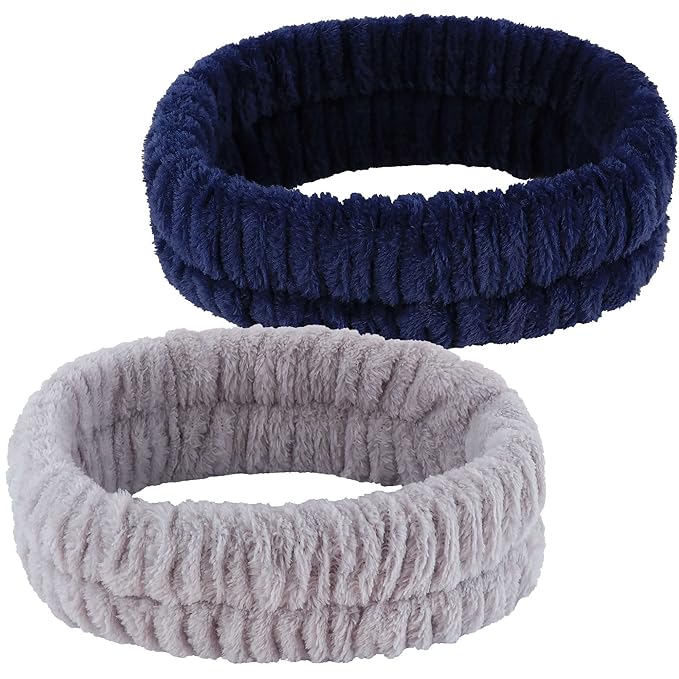Spa Headband, Makeup Headband for Washing Face, Skincare Headbands for Girls Women, Soft Facial Makeup Head Band,Chrismas Gifts for Teens