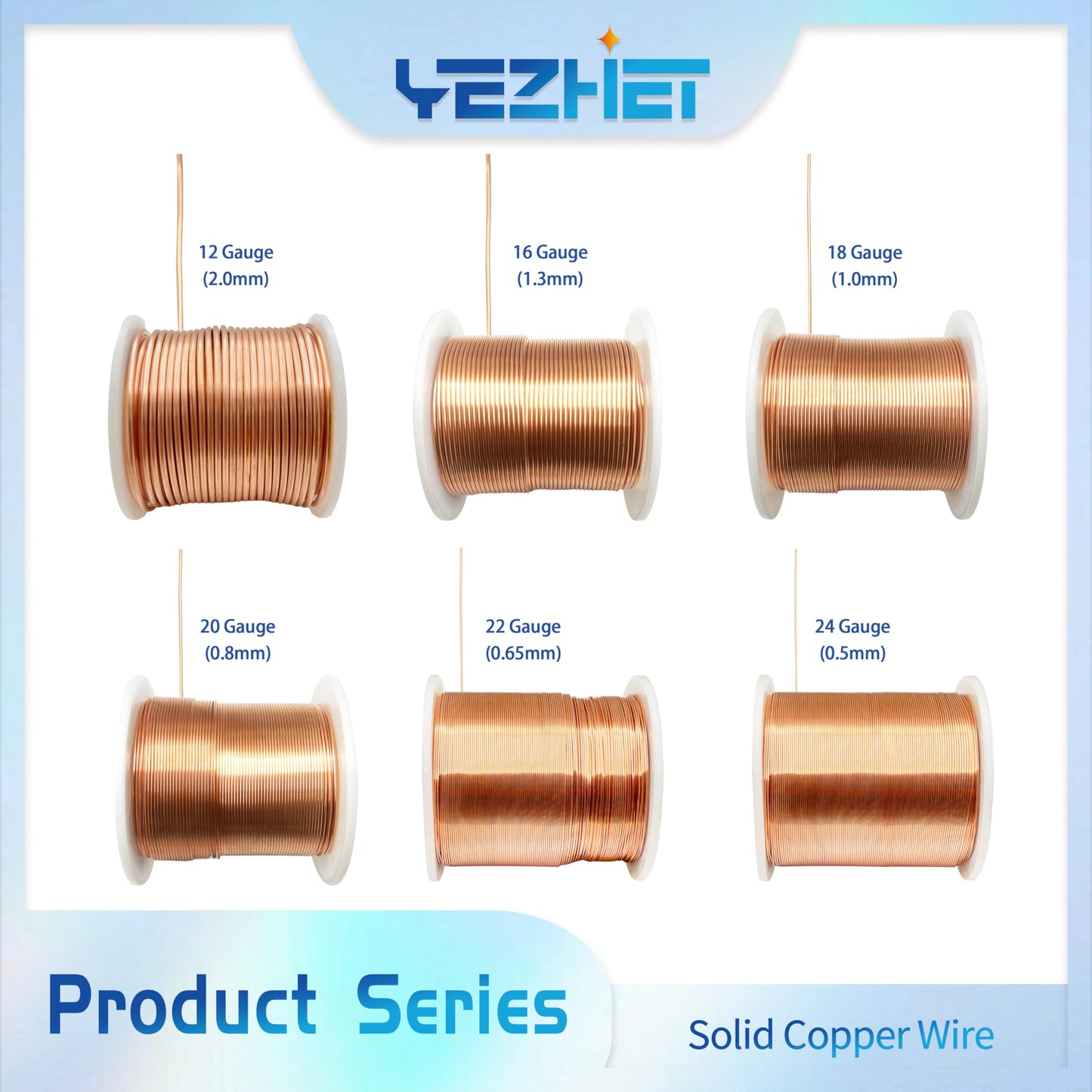 Solid Soil Copper Wire(22 Gauge, 16OZ, 500Ft) for Jewelry Making, Bare Pure Copper Wire for Crafts