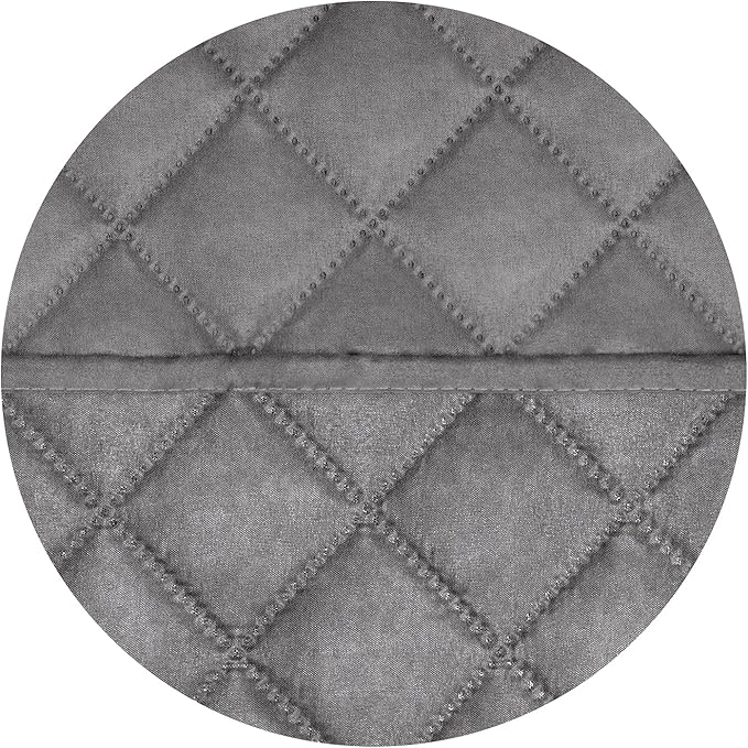PureFit Reversible Quilted Sofa Cover, Water Resistant Slipcover Furniture Protector, Washable Couch Cover with Non Slip and Elastic Straps for Kids, Dogs, Pets (Oversized Recliner, Gray/Gray)