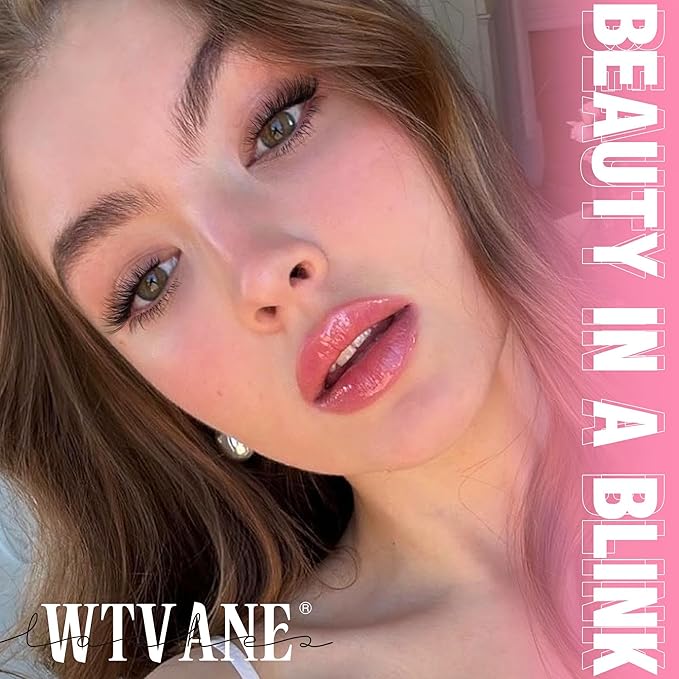 Natural Lash Clusters Wispy Eyelash Clusters DIY Lash Extension with 5-6mm Bottom Lashes 8-16mm Venus Individual Lashes Invisible Band Lash Cluster Eyelash Extensions for Natural Look by Wtvane