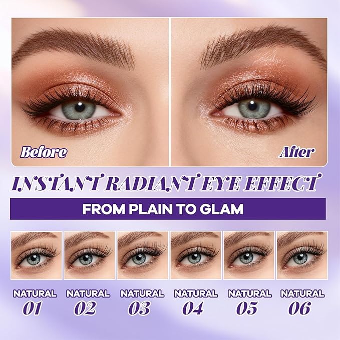 B&Q Natural Lash Clusters 02 - Cluster Eyelash Extensions, Pestañas Postizas Naturales Style Eyelashes Comfort Fit - Day-to-Night Natural Effect - Office & Date Ready For Effortless Beauty(8-16mix)