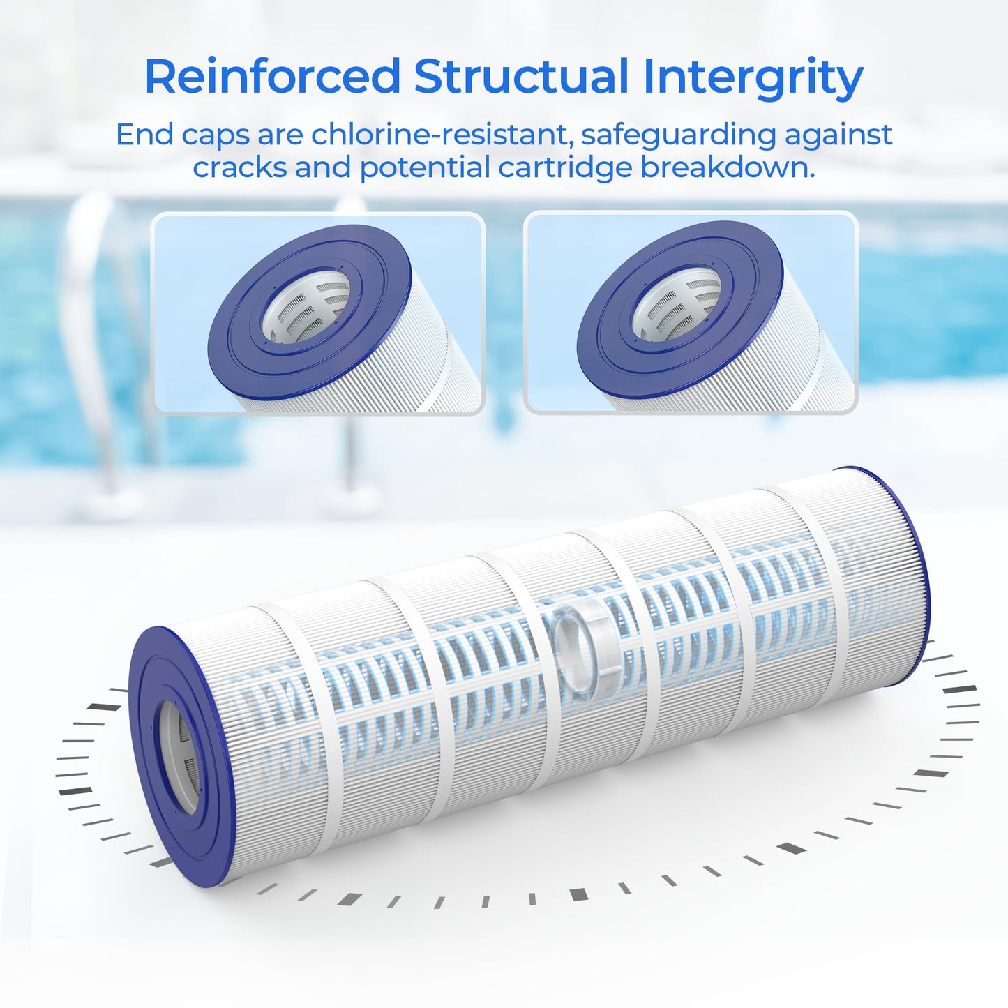 AQUIVEX CCRP200 Pool Filter Cartridge, Compatible with Pentair Clean & Clear 200, 160318, EC-160318, Pentair Clean and Clear RP 200, 160353, R173217, Pleatco PAP200, Unicel C-9419, 1 Pack