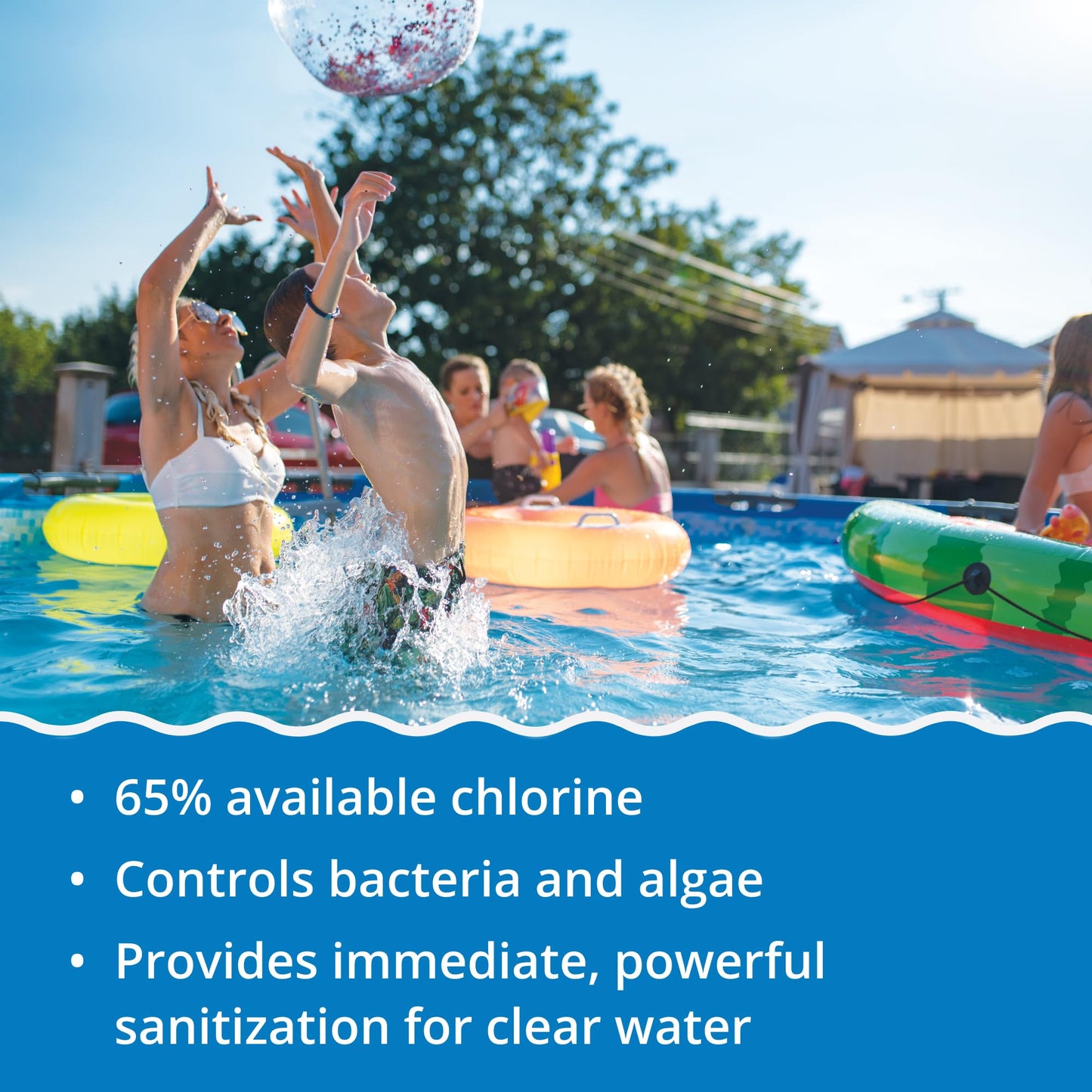 In The Swim Pool Shock – 68% Cal-Hypo Granular Sanitizer for Crystal Clear Water – Defends Against Bacteria, Algae, and Microorganisms - 12 X 1 Pound