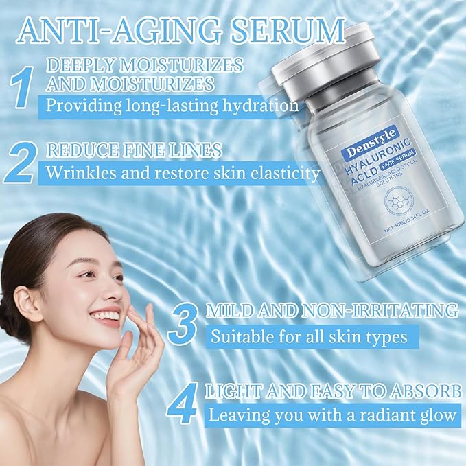Micro Needling Kit for Face - Micro Infusion System for Face with Hyaluronic Acid & Collagen - Moisturizing & Anti-Wrinkle Facial Serum for All Skin Types - 1 Roller + 4 Serums