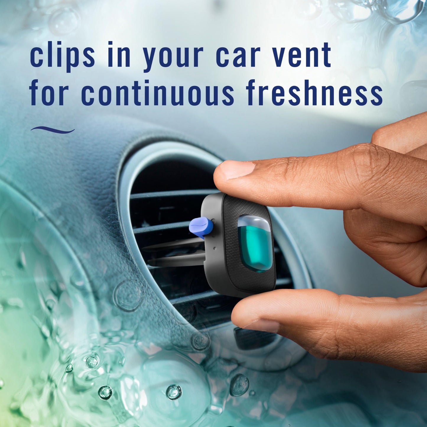 Febreze Car Air Freshener, Odor-Fighting Automotive Vent Clip, Scented Car Accessories, Long Lasting for Strong Odors, Unstopables Fresh Scent, .07 fl oz, 4 Count