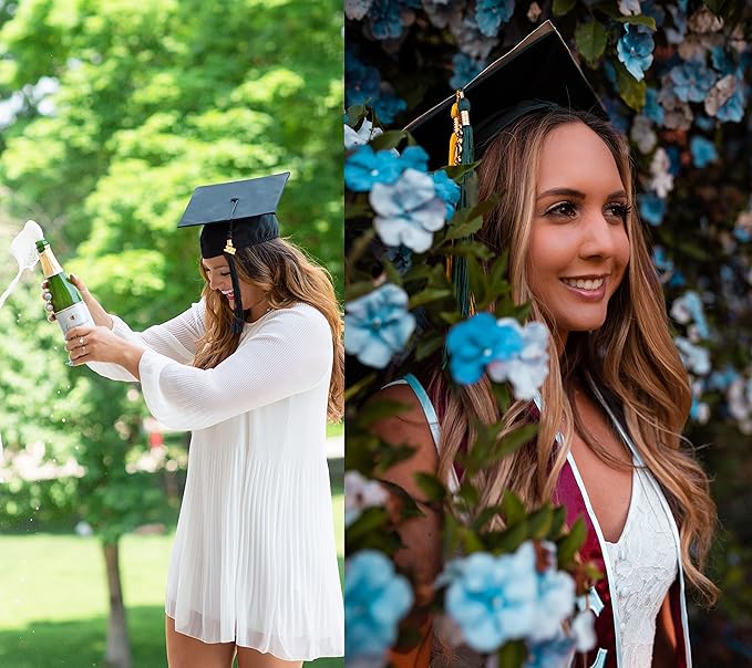 GradPlaza Matte Graduation Cap 2025 and 2026 Tassel Adult Graduation hat for High School College
