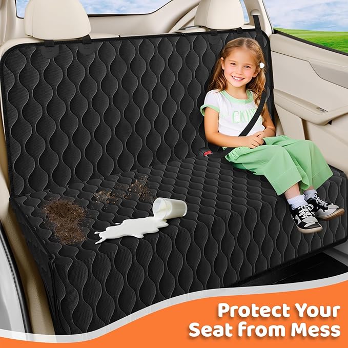 URPOWER Dog Car Seat Cover for Back Seat - Waterproof Car Seat Protector for Child Carseat & Pets, Nonslip Car Seat Covers for Cars, SUVs & Small Trucks