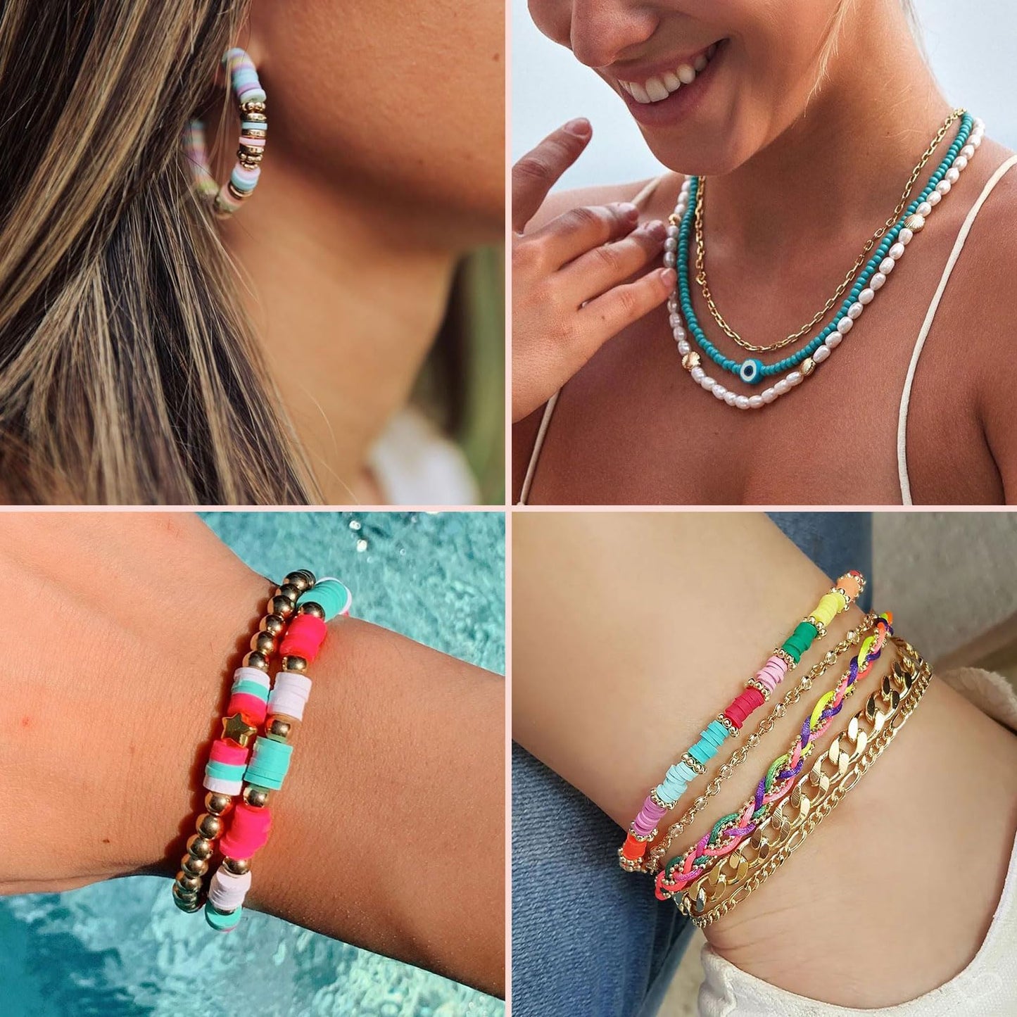 Friendship Bracelet Making Kit 96 Colors, 900pcs Letter Beads, 100pcs Number Bead, Gold Silver Spacer Charms for Concert Bracelets Jewelry Craft