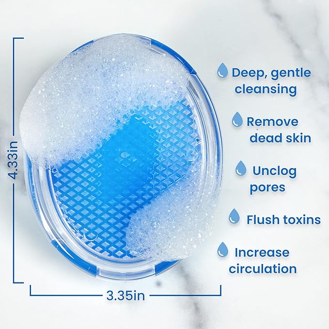 Dylonic Exfoliating Body Scrub Razor Bump Brush and Ingrown Hairs Solution - Skin Exfoliator for Body Shaving Irritation, Strawberry Legs, Armpit, Bikini Line - Exfoliator Scrubber Loofah