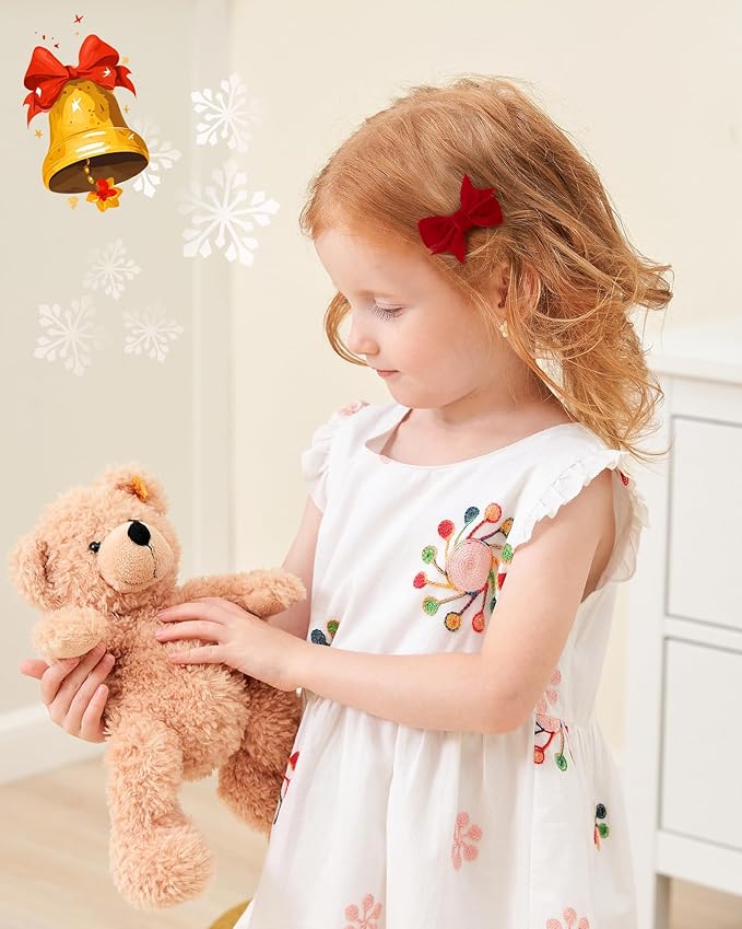 doboi 30PCS Christmas Hair Bows Velvet Baby hair clips 2" mini bows for hair Fully Lined Hair Barrettes Alligators for Infants Toddlers