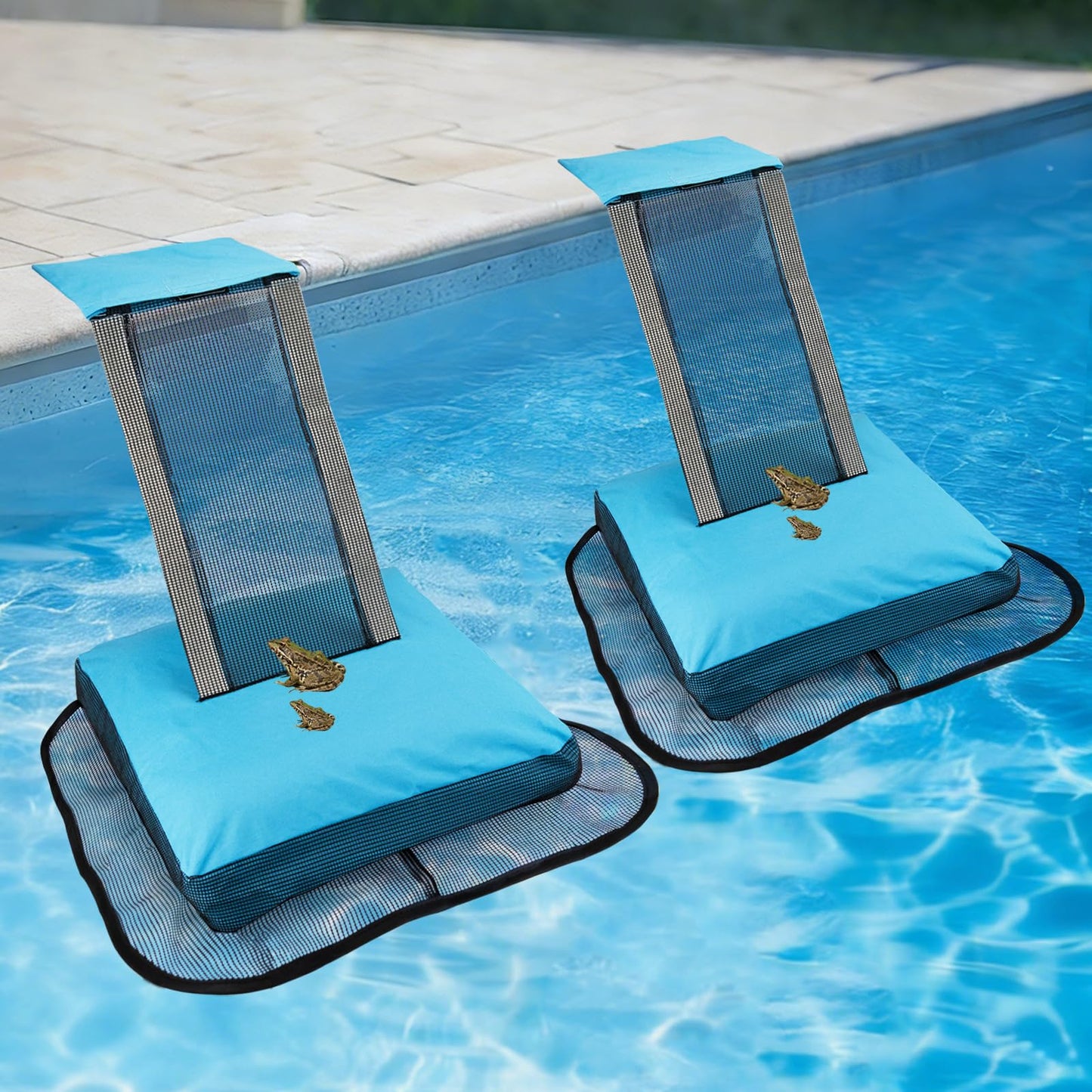 Saugnlbs Pool Animal Escape Ramp,Pool Frog Saver,Animal Saver for Swimming Pool Critter, Rescue for Toads, Flog,Lizards, Ducks, Snakes, Mice,Pack of 2