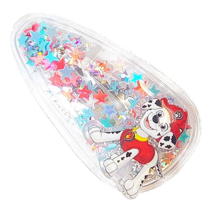 LUV HER 6pc Cute Hair Clips For Girls with Favorite Character Charms, Magical Confetti Hair Clips for Kids, Toddler Hair Accessories, Ages 3+