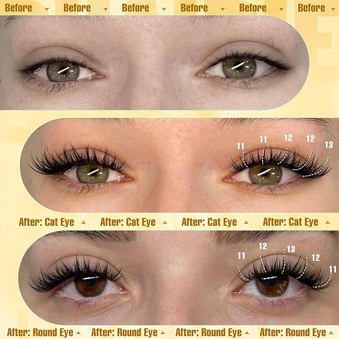 Manga Lash Clusters Wispy Eyelash Clusters Natural 180pcs Individual Lashes Spiky Lashes Clusters C Curly Cluster Eyelash Extensions 11-13mm DIY at Home Eyelashes Clusters by Ruairie
