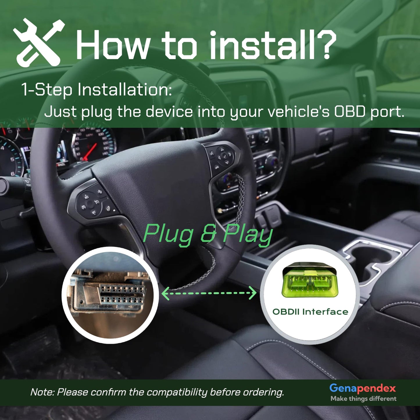Genapendex AFM/DFM Disabler,DOD Disabler Compatible with 5.3 Silverado 6.2 Sierra 2007-2022,Plug & Play.(Black)