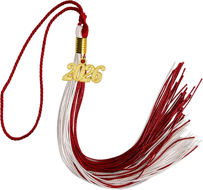 GraduationMall Single&Multiple Color Graduation Tassel with 2026 Year Charm 9"