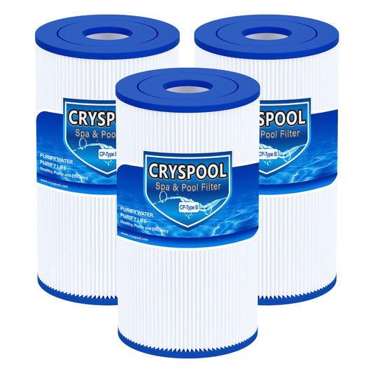 Cryspool® Type B Filter Compatible with 29005E, Easy Set Above Ground Pool Filters, 3 Pack
