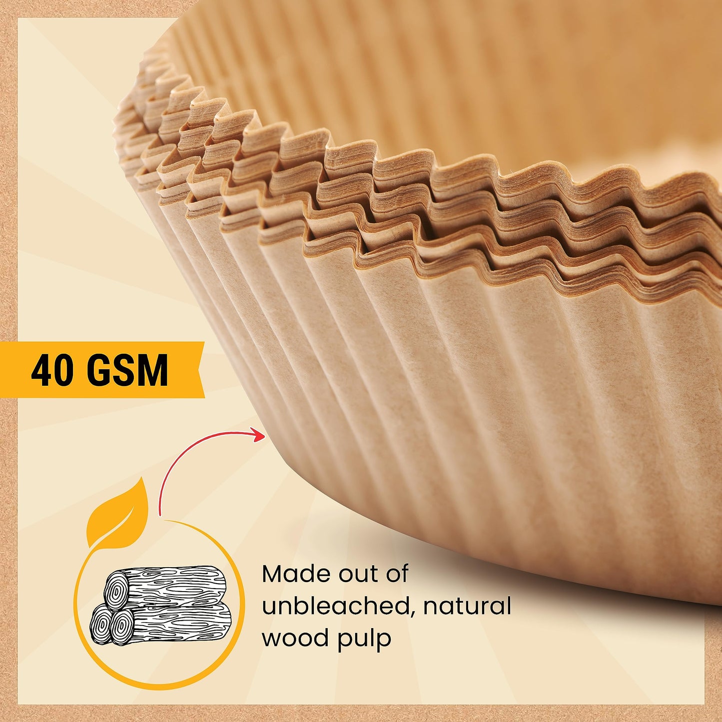 250 pcs Air Fryer Liners for Ninja, Round Disposable Airfryer Paper Liners – Non-Stick and Oil Proof for Easy Cleanup, Great for Oven, Pans & Baking – 8 Inch for 5-8 qt Basket
