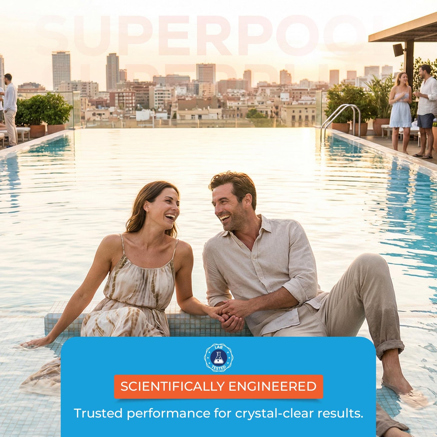 SuperPool pH Up for Swimming Pools, Hot Tubs & Spas – Fast Dissolving Granular pH Increaser, Raises Low pH Levels, Clear Balanced Water, Professional Pool Chemicals