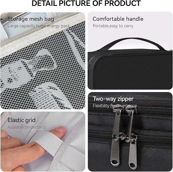Barber Case Barber Tool Bags Barber clipper Bag Barber Cases for Clippers and Supplies Professional Barber Accessories Kit Hair Cutting Scissors Storage Bag Shaving Kits (Black)