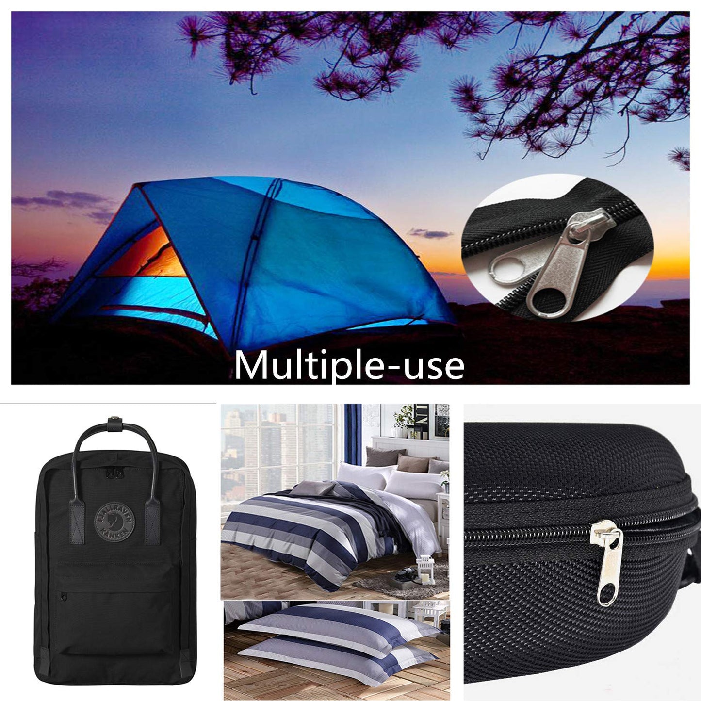 Meikeer 252-Piece Zipper Repair Kit with Replacement Zippers and Pulls, Universal Tools for Luggage, Bags, Jackets, and Outdoor Gear
