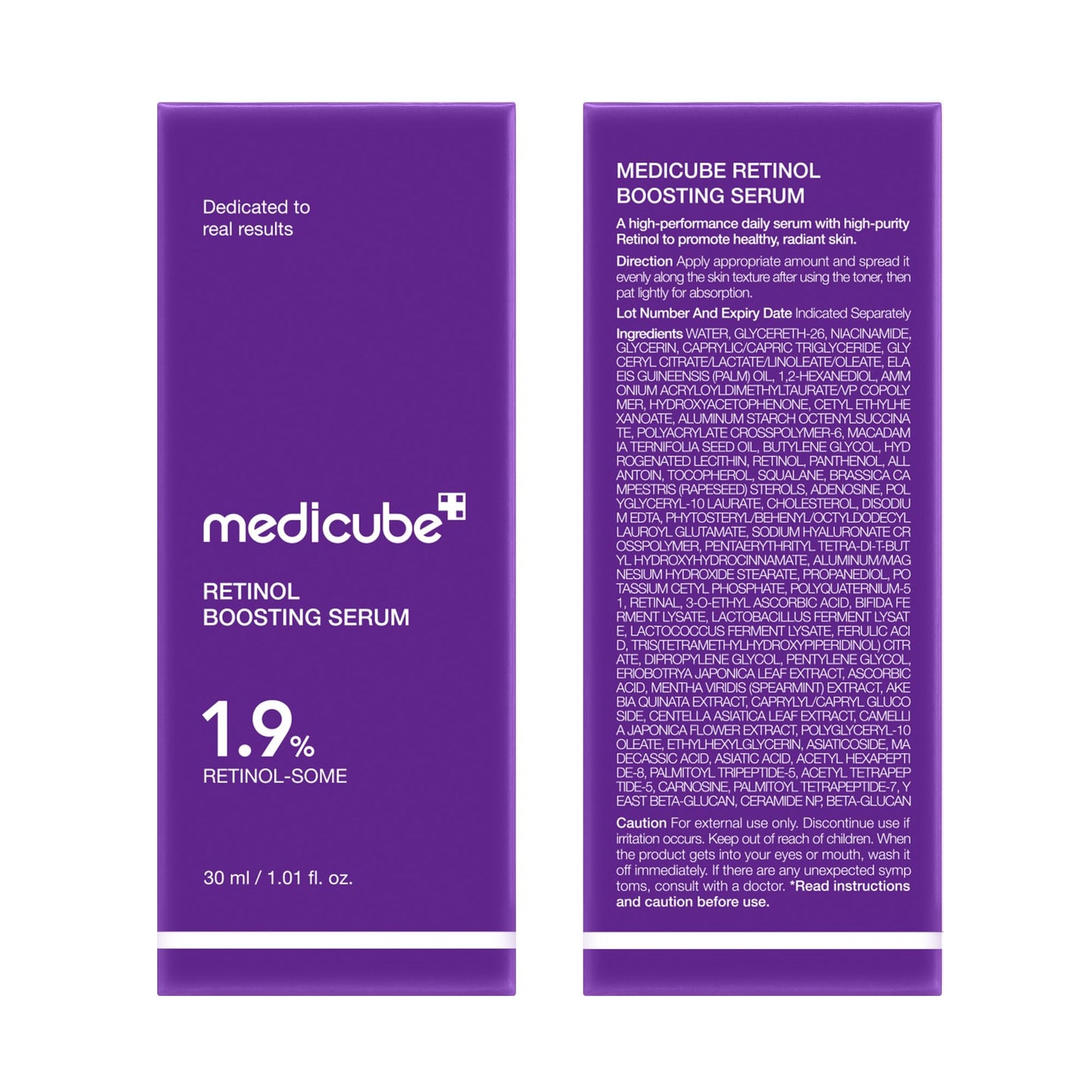 medicube Retinol Boosting Serum | Intensive Firming, Hydration & Plumping Care with Retinol, Peptides & Vitamins | Pore-Refining, Smooth Radiant Skin | Korean Skincare, 1.01 fl. oz