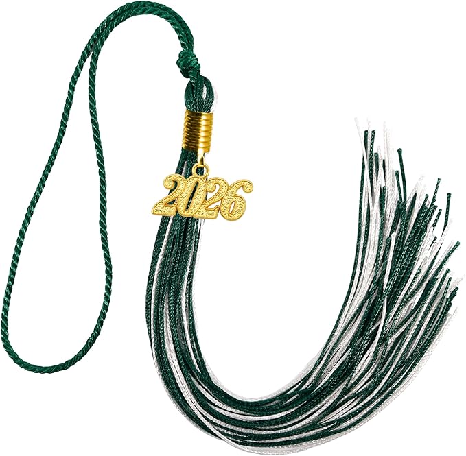 GraduationMall Single&Multiple Color Graduation Tassel with 2026 Year Charm 9"