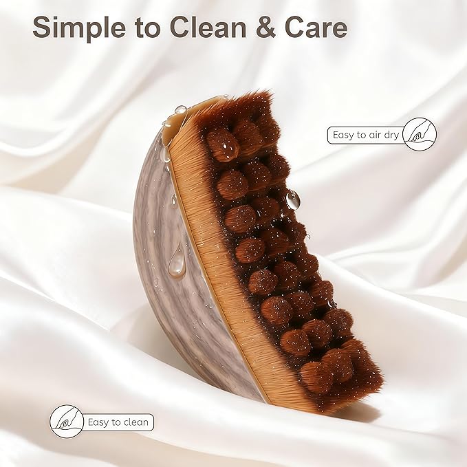 2PCS Lymphatic Contour Face Brush, Lymphatic Drainage Massager for Face,Ergonomically Designed to Fit The Skin Precisely.