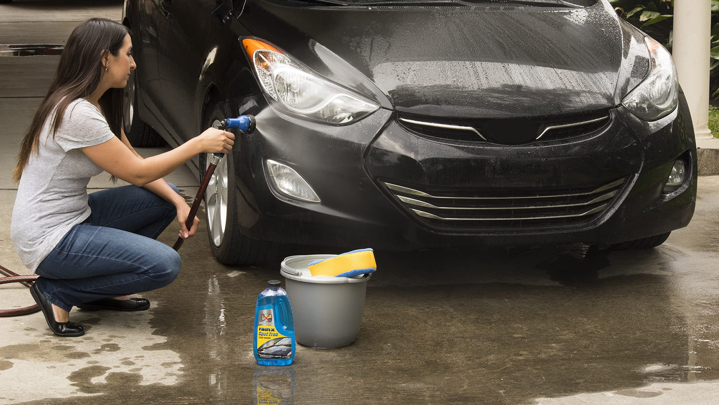 Rain-X 620073-4PK Spot Free Car Wash - 48 Fl Oz - Deep Cleaning, High Foaming Car Wash Soap Provides Shine With No Towel Or Hand Drying Needed, Better Than Any Other Traditional Car Wash Cleaner