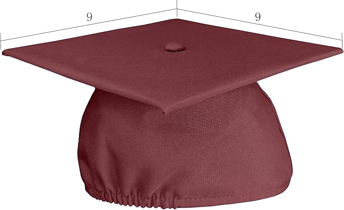 GradPlaza Matte Graduation Cap 2025 and 2026 Tassel Adult Graduation hat for High School College