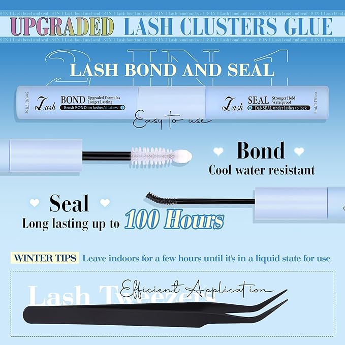 CORUSCATE Spiky Lash Clusters Kit 120D Volume Cluster Eyelash Extensions Mink Strip Lashes Spikes Mega Style Lash Extension Kit 14-22mm Eyelash Clusters Long Individual Lashes with Lash Cluster Glue