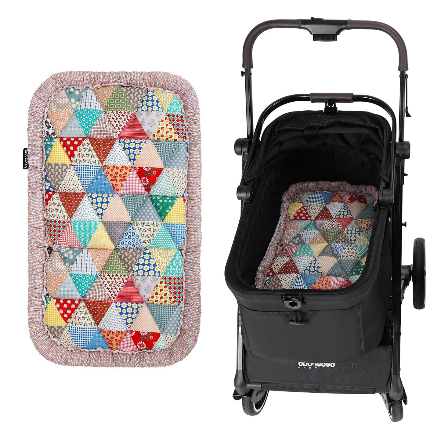 Beberoad Reversible Pet Stroller Mat - Double-Sided Cooling and Warming Mat, Washable Mat, Suitable for Cats and Medium-Sized Dogs, Use in All Seasons