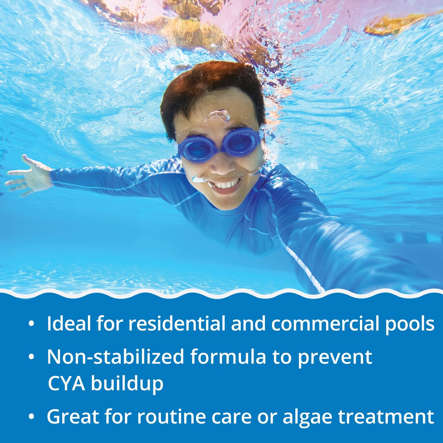 In The Swim Pool Shock – 68% Cal-Hypo Granular Sanitizer for Crystal Clear Water – Defends Against Bacteria, Algae, and Microorganisms - 50 Pounds