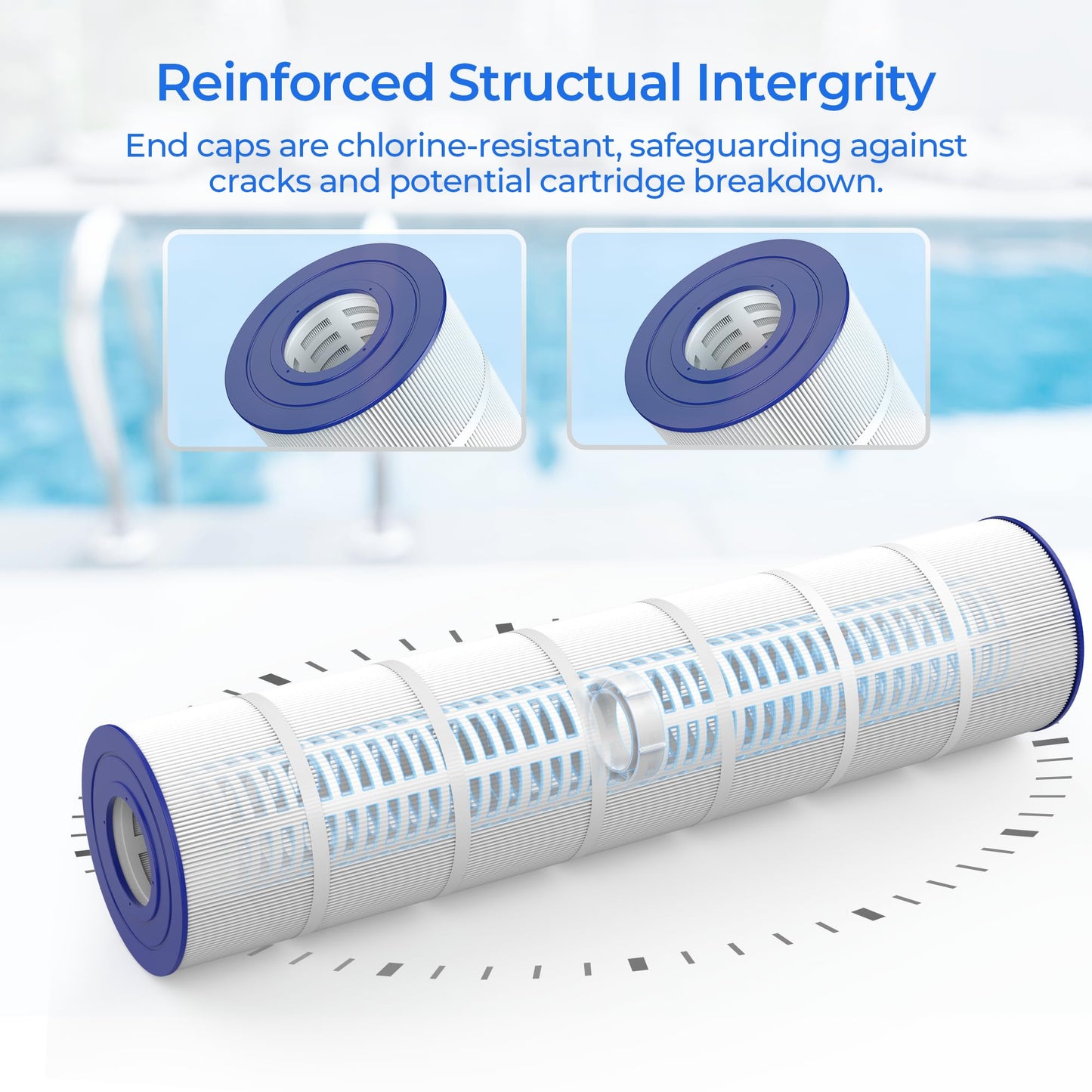 CS200 Jandy Pool Filter Cartridge, Compatible with Jandy CS200, R0462400, Pleatco PJANCS200, Ultral-B9, Filbur FC‑0823, Unicel C-8418, 1 Pack