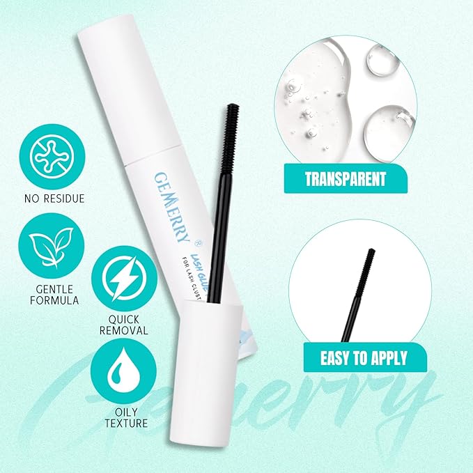 GEMERRY Lashes Clusters Kit Thick Lash Clusters 3 Styles 840Pcs Fluffy Lash Clusters Kit with Waterproof Bond and Seal Remover Tweezers for Beginners(60D+80D+100D)