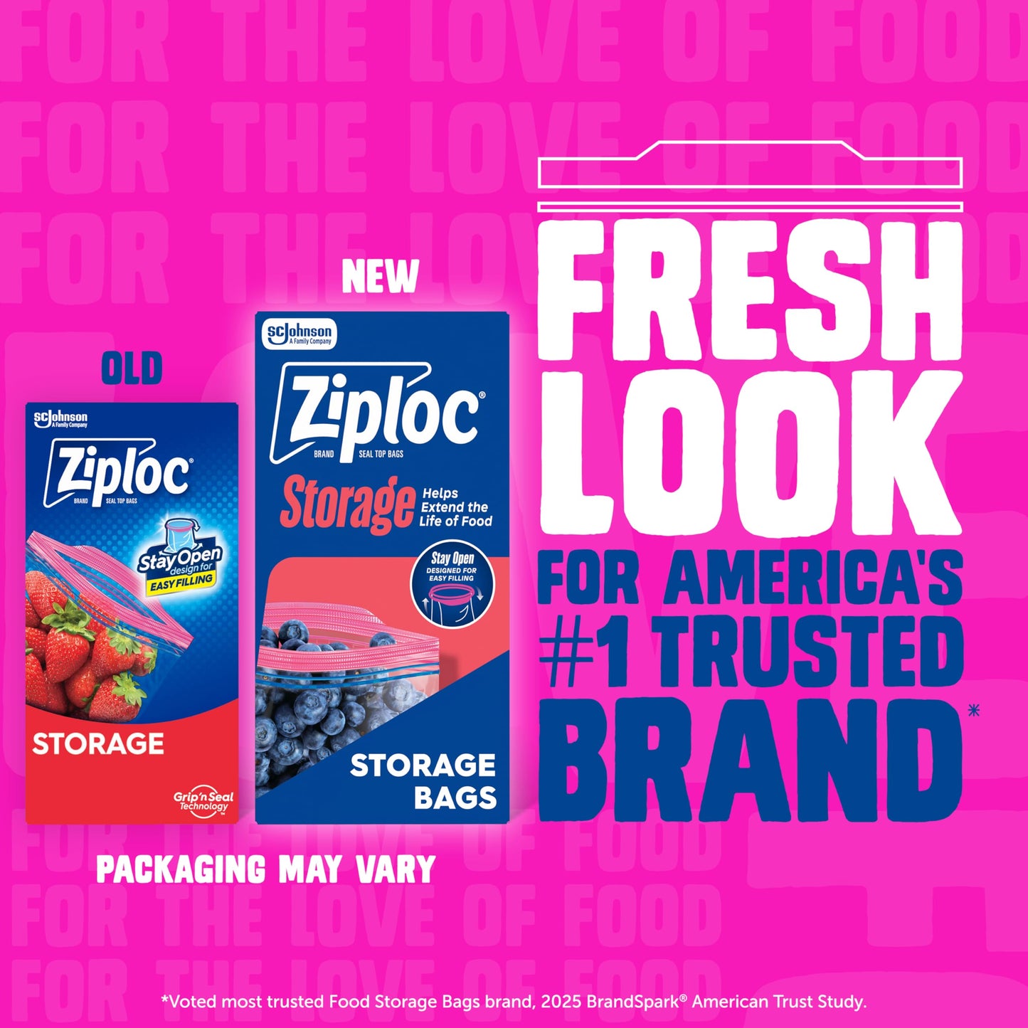 Ziploc 2 Gallon Food Storage Bags, Grip 'n Seal Technology for Easier Grip, Open, and Close, 36 Bags Total