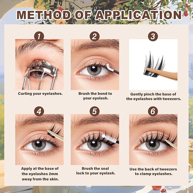 JMS&JMS Bunny Lash Clusters, Manga Eyelash Clusters C Curl, Anime Lashes Wispy Natural Invisible Band Bunny lashes with Waterproof (Bunny-8-18MIX)