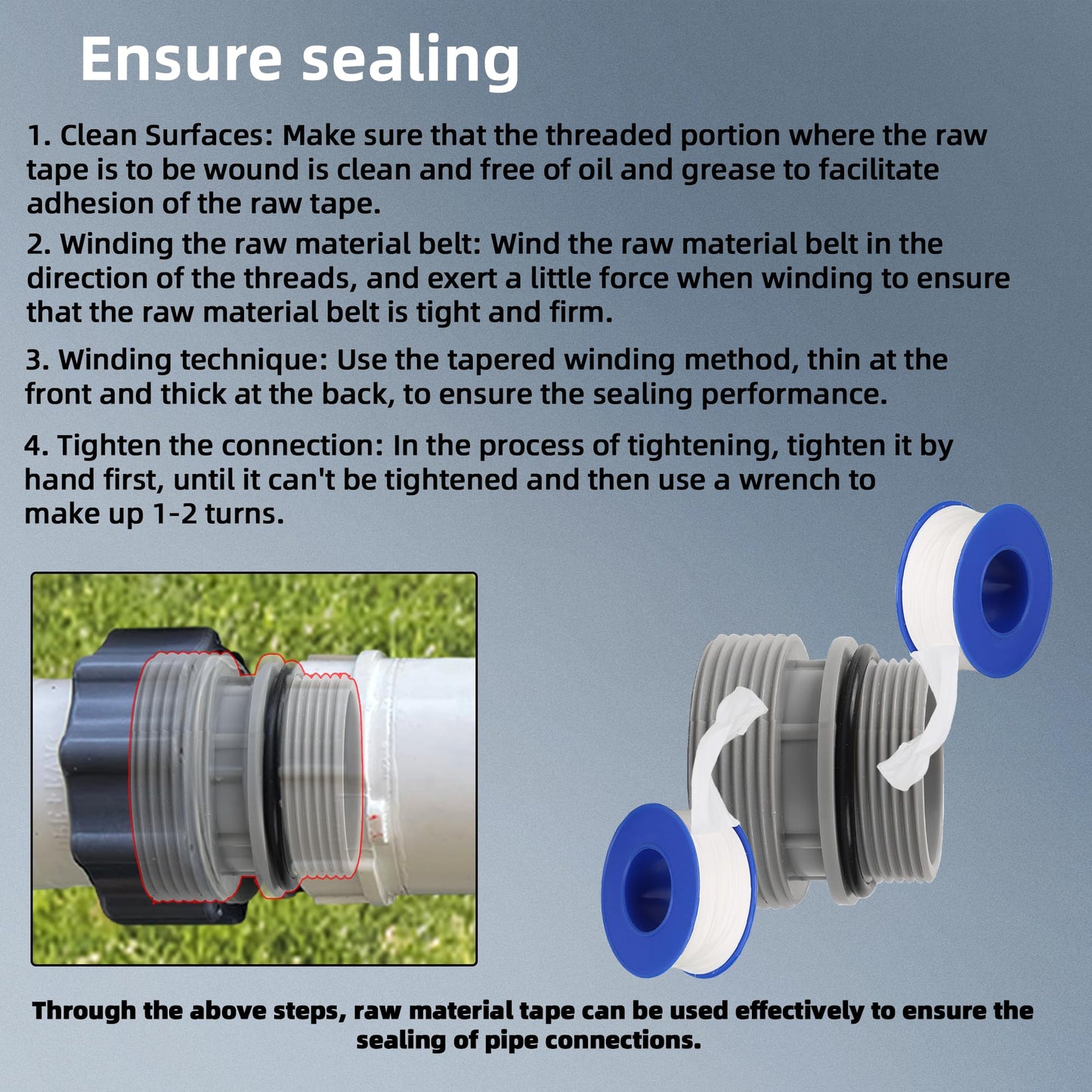 TonGass (4-Pack) 40mm to 1 1/2" Filter Hose Conversion Kit, Above Ground Pool Adapter Connects 40mm Hoses to Standard 1 1/4" or 1 1/2" Filter Ports