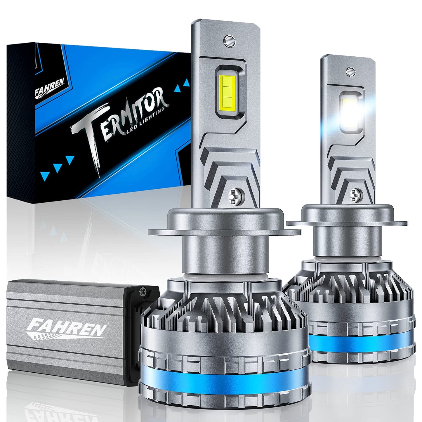 FAHREN Upgraded H7 Fog Bulbs, 120W 70000LM H7 tire lights, Plug and Play, Pack of 2