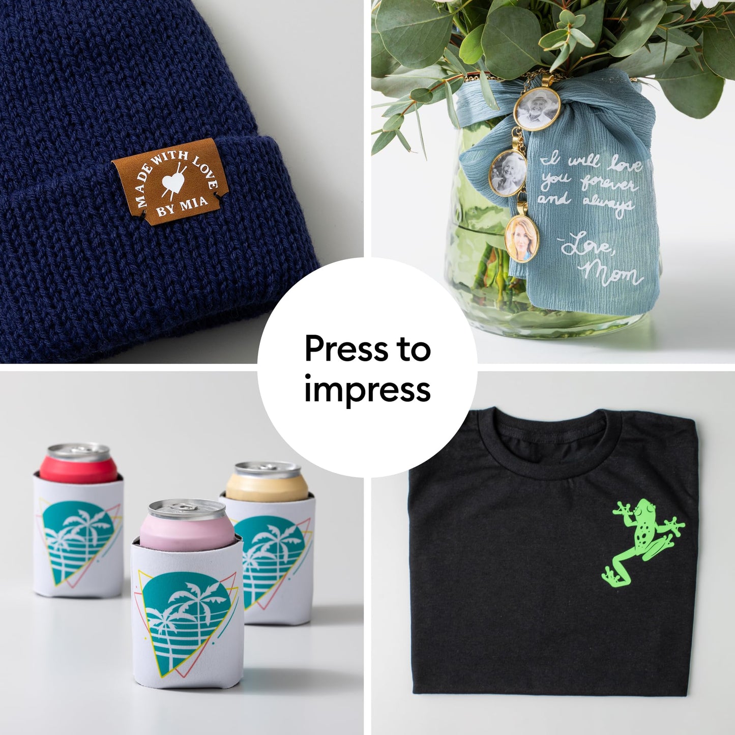 Cricut EasyPress Mini Heat Press - for Pressing Small Objects Like Shoes, Stuffed Animals, Hats & More - 3 Heat Settings & Precision Tip - Ceramic-Coated Heat Plate - Compact & Lightweight - Zen Blue