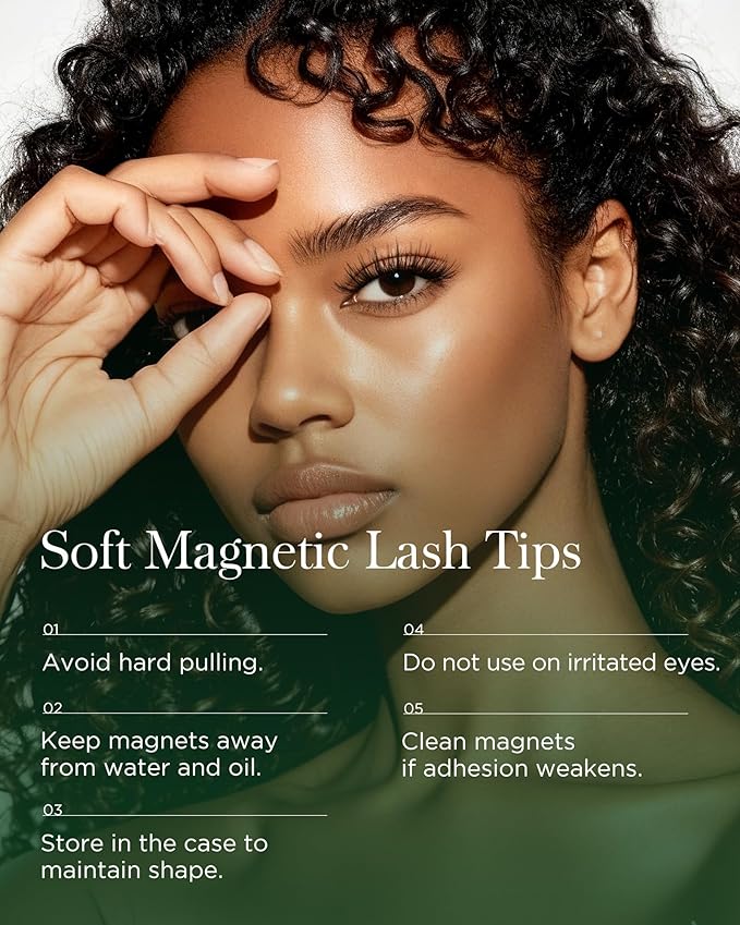 BEYELIAN Magnetic Eyelashes with Applicator, Upgrade Soft Magnetic Lashes Portable Magnetic Eyelashes Natural Look, Reusable, No Glue Needed Fales Eyelashes AJH067 (All-In-One & Comfortable)