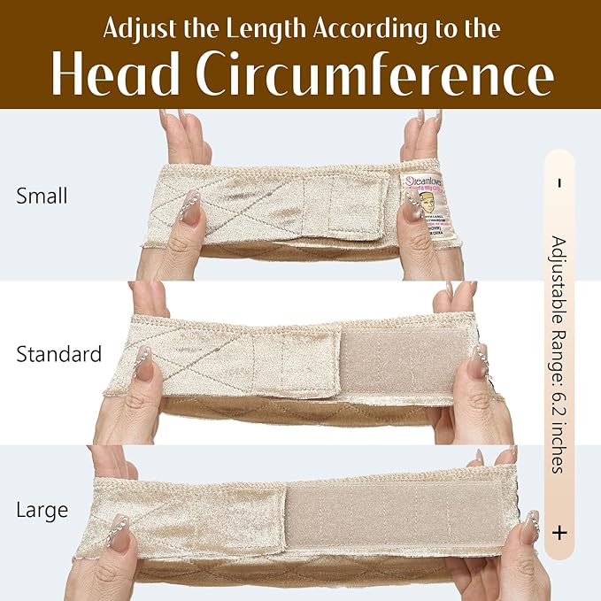 Dreamlover Wig Grip Band for Women, Nude, 2 Pieces