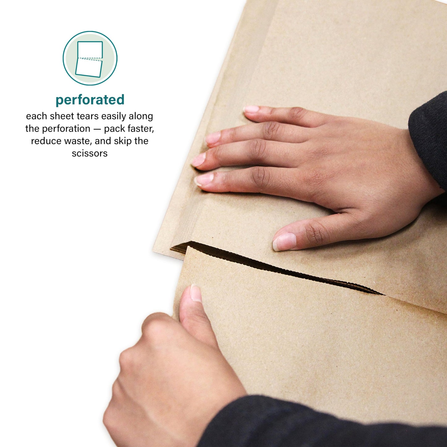 Elementree Brown Packing Paper Sheets for Moving & Shipping - 1500 Count (1375 Feet) - 14.5" x 11" Sheet Size - Sustainable Void Fill Packaging Made in the USA - Kraft Paper Thickness (00919)